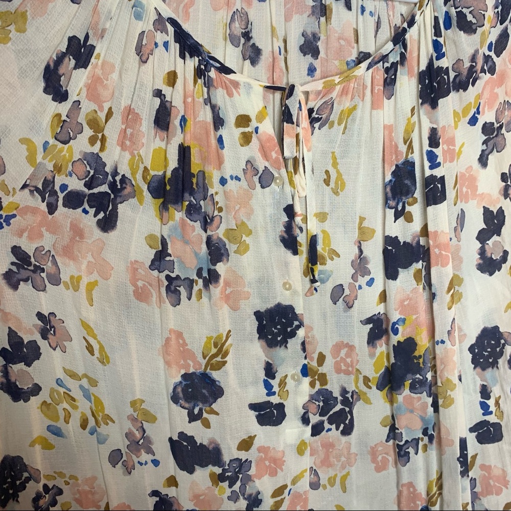 Lucky Brand Floral Chiffon Blouse Size 3x - Picture 2 of 7